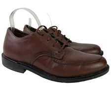 Executive Imperials Mens Brown Genuine Leather Lace Up Oxford Dress Shoes 9 E4