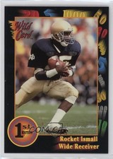 1991 Wild Card Draft Rocket Ismail #22 Rookie RC 13zo. rookie card picture