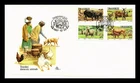 Dr Jim Stamps Transekei Domestic Animals 4v Set 1987 First Day Cover Monarch