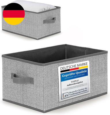 Topp4U 2Er Set Große Aufbewahrungs-Boxen Stoff 38X26X20 Cm - Boxen Aufbewahrung 