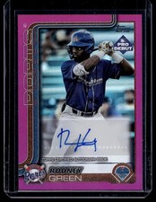 2025 Topps Pro Debut #PD-105 Rodney Green Base Autographs Fuchsia Foil #/199