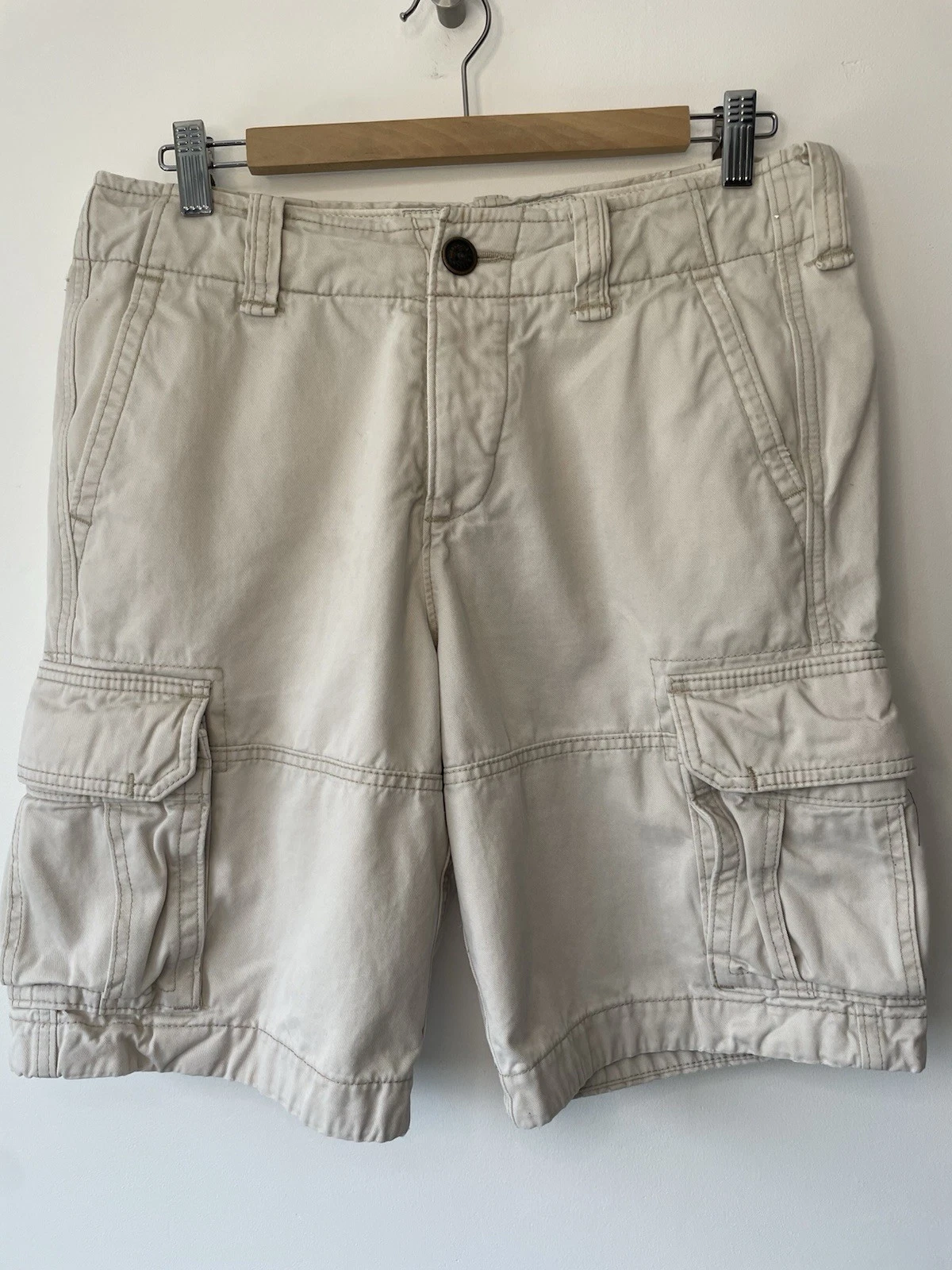 Abercrombie and Fitch Cargo Shorts Mens Size 30 Waist Stone Hiking Walking
Opens in a new window or