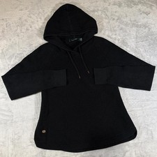 Vintage Lauren Ralph Lauren Hooded Waffle Knit Sweater  Black  L
