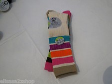 Girl's youth kids Crocs Cushioned Athletic Knee High 2 pack size 9-5 socks NEW 