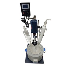 110V 5L Single-layer Glass Reactor Kettle Stirring Reflux Distillation