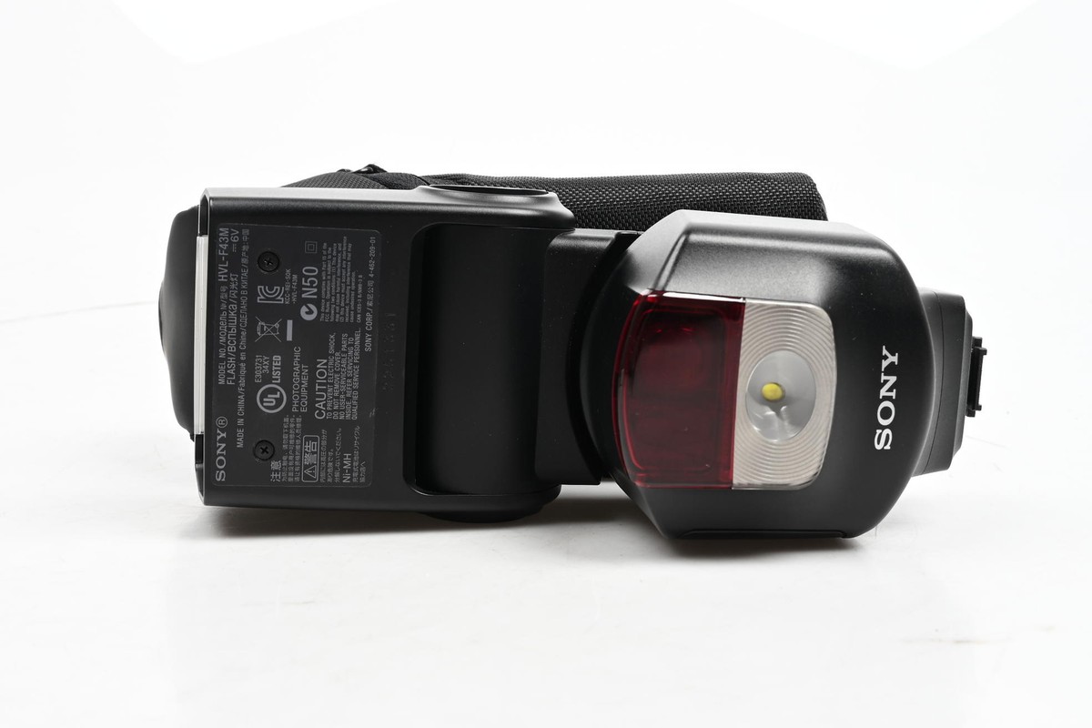 【美品】SONY ソニー純正 α用フラッシュHVL-F43M 付属品完備 シャーアダプター付き HVL-F43M | デジタル一眼カメラα（アルファ） | ソニー