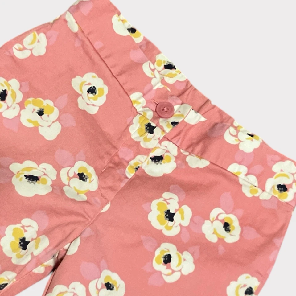 Pantalones Janie and Jack Niñas Talla 4 Rosa Floral Pantalones Ajustables 🌸 Foto 2 de 4