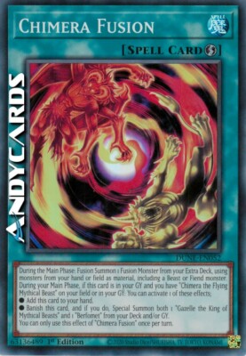 CHIMERA FUSION (Chimera Fusion)   Super R   DUNE EN052   1Ed   Yugioh ANDYCARDS