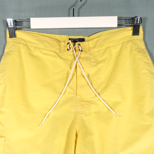 Vintage Polo Ralph Lauren Swim Shorts Women Large Yellow Swimming Beach Big Pony - Picture 2 of 24