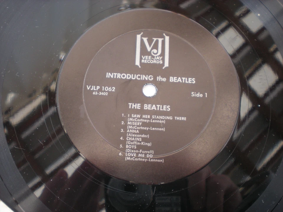 Introducing The Beatles lp Vee-Jay VJLP-1062 Stereo USA Near-Mint 70's Foto 4 de 4