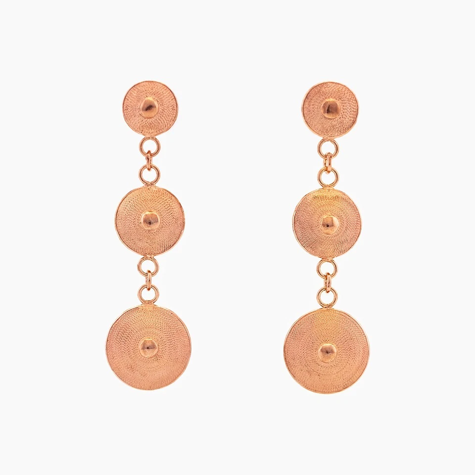 orecchini da donna in argento 925 filigrana sardi pendenti lunghi orecchino - Immagine 2 di 4