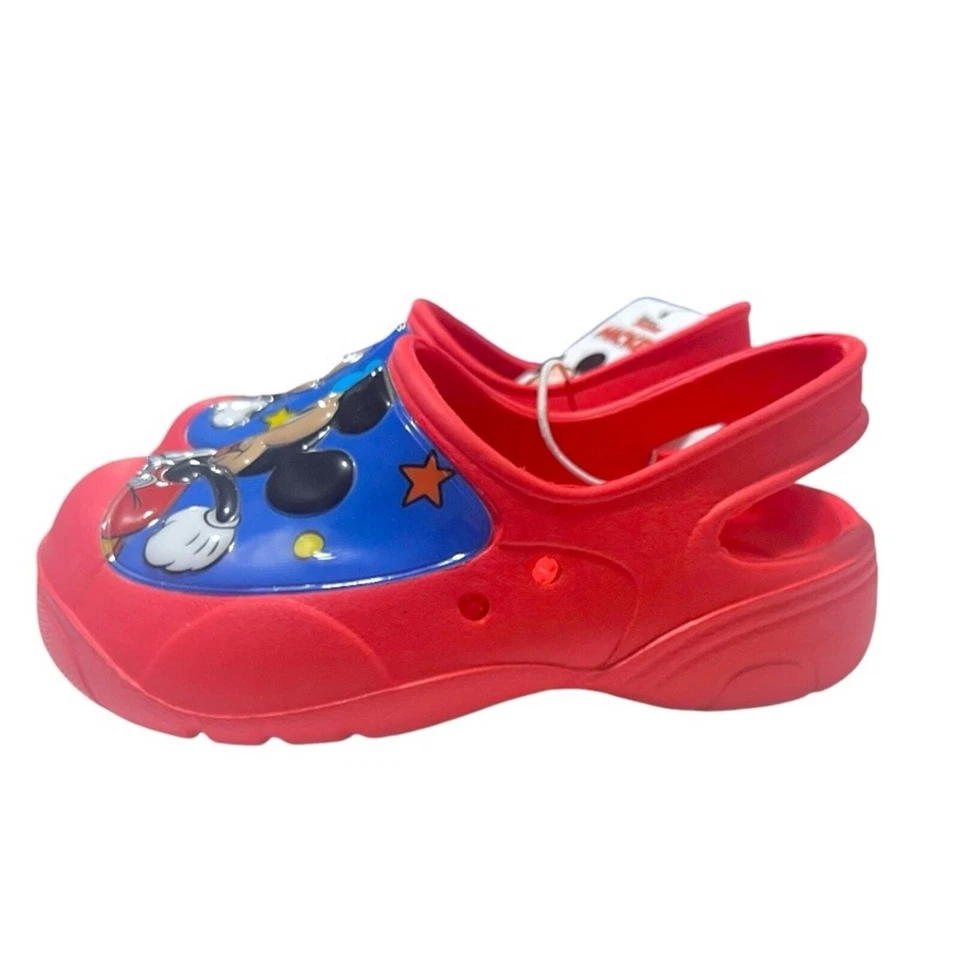 NWT Josmo Boys Clog Slides - Mickey Mouse Summer Sandal Kids Pool Shoes 7/8T - Image 3 of 4