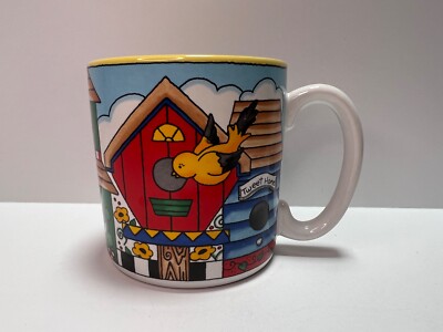 Flowers Inc Balloons, 1996   hello little birdie  Vintage Coffee Mug VG