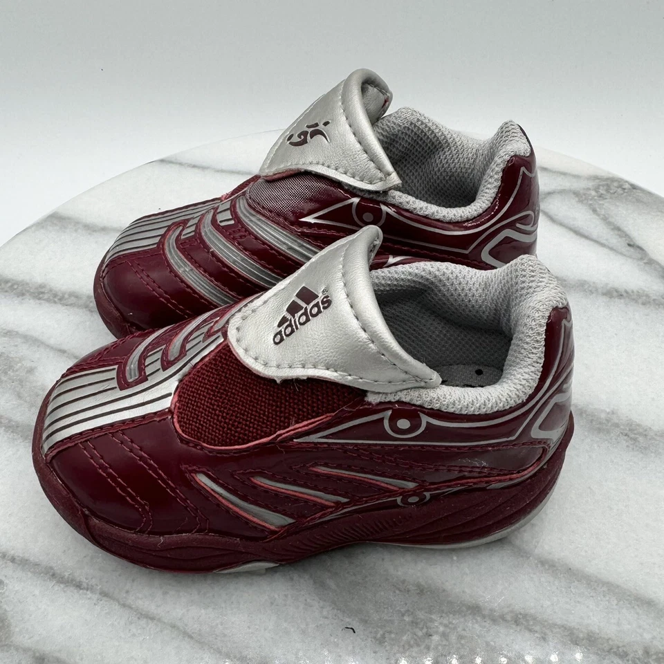 Adidas Predator David Beckham Toddler Kid US 4, UK 3, FR 19 Red Football Cleats Foto 4 de 4