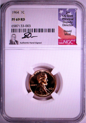 1964 US Proof Set 1 OF 4 SETS KNOWN PR69 ULTRA RARE SIGNED BY DAVID MOTL NGC TV - Picture 18 of 22