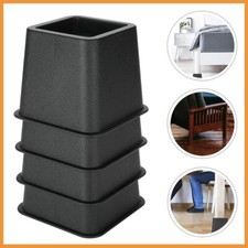 4Pcs Furniture Raisers Lifter Bed Leg Elevators Aid Raising for Sofa Table UK