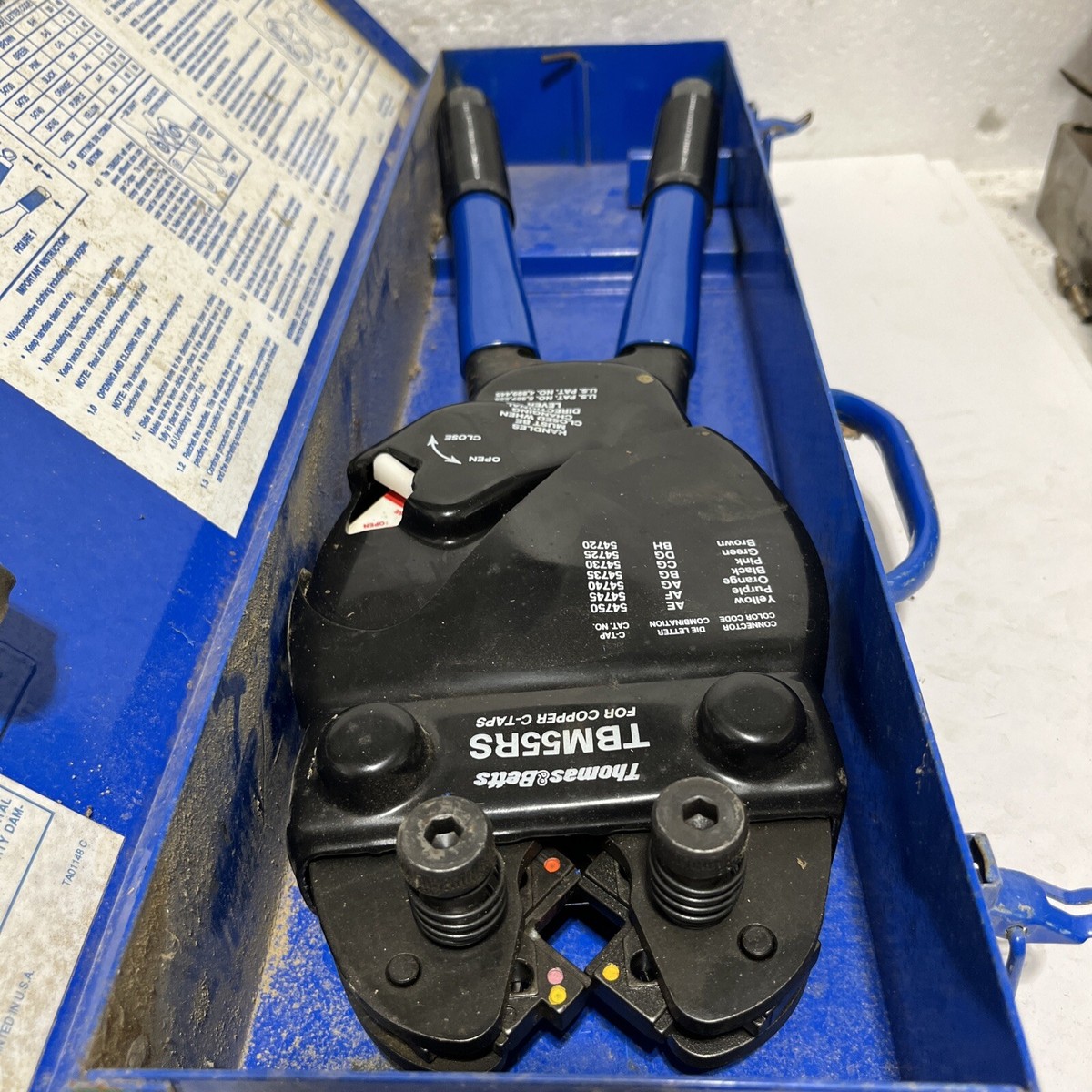 TBM55RS Crimp Tool Mfg: Thomas & Betts ABB Condition: New | eBay
