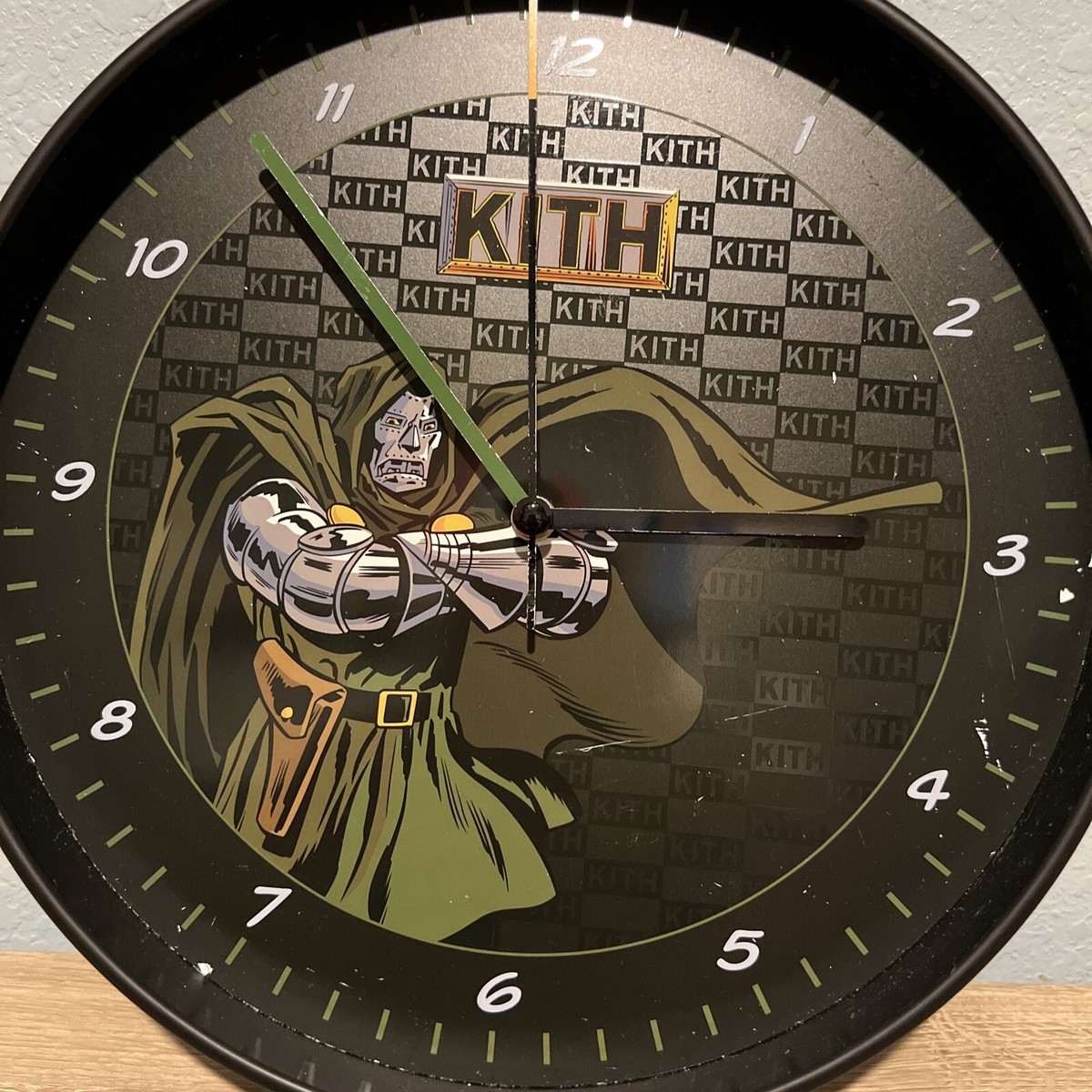 Kith Marvel Dr Doom Wall Clock DAMAGED (Read Description) | eBay