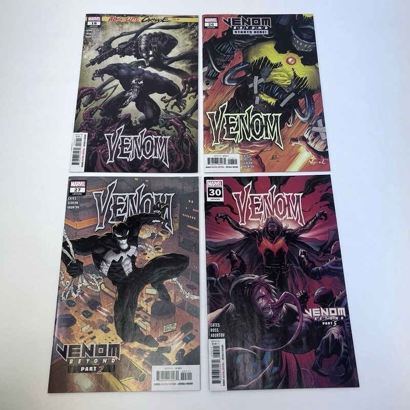 Venom Beyond (Marvel Comics) Misc. Comic Book Lot of 4 Fiction MCU Collectible