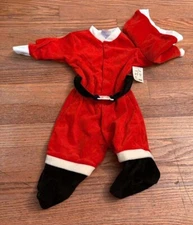 Mothercare Santa Christmas Outfit w/ Hat One Piece Size Medium Toddler Baby NWT