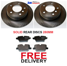 FOR BMW 1 SERIES E87 116i 116d 1.6 1.8 2.0 04-12 REAR BRAKE DISCS AND PADS SET