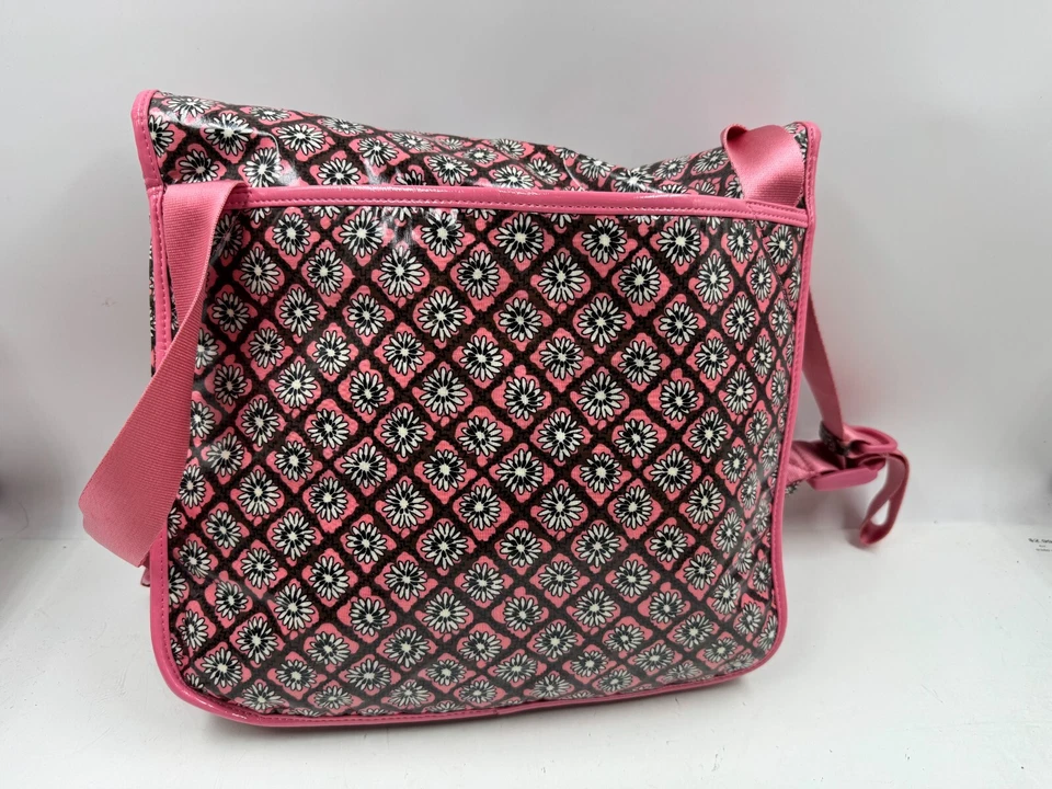 Vera Bradley Frill Women's Handbag Pink Floral Adjustable Strap Messenger Bag - Image 2 of 4