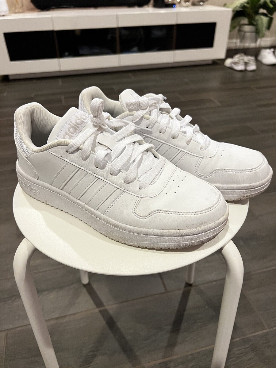 Size 7.5 - adidas Hoops 2.0 Cloud White - FY6024 | eBay