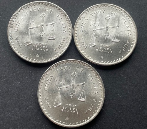 3 ONZA TROY 1980 CASA DE MONEDA DE MEXICO, Balancín. 3 ounce mexican silver coin - Imagen 4 de 10