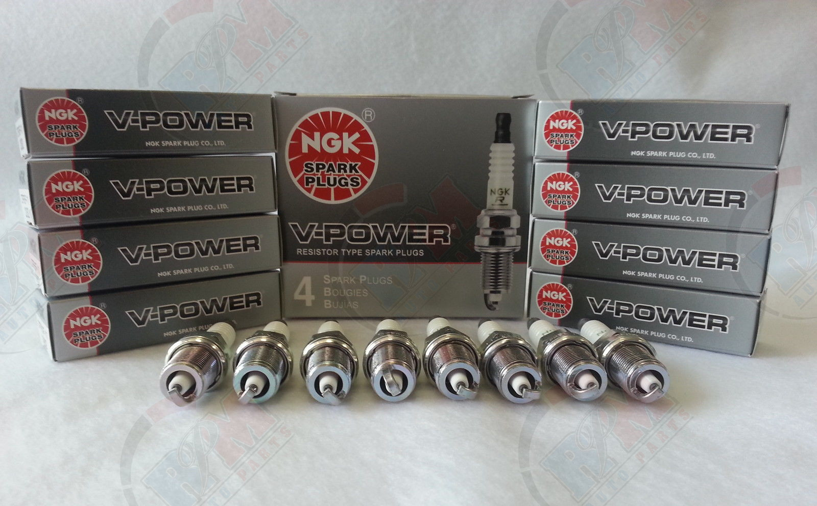 8-New NGK V-Power Copper Spark Plugs LZTR4A11 #5306 Made in Japan 