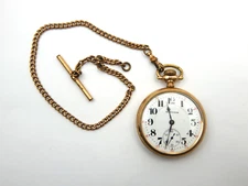 Vintage Hamilton Grade 992 Model 2 21j Railroad Grade Pocket Watch w/ Fob Chain