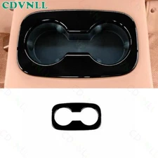 For Buick Regal 2018-2020 Bright Black Rear Water Cup Holder Panel Cover Trim 1*
