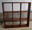 vtg wood curio open shelf 3 tier display solid book shelf wall mount 31"x31"