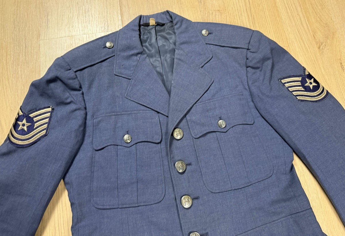 US Air Force Officer Service Dress Blue Jacket Tunic Uniform
