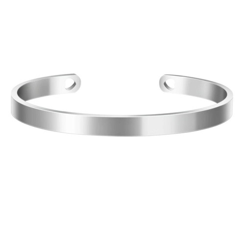 ID Edelstahl Armreif + Gravur nach Wunsch Armband mit Herzen in 8 Farben Neu - Picture 13 of 18