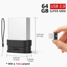 64 GB Mini USB 2.0 Flash Drive Pendrive Super Tiny Flash USB Memory Stick 64 GB 