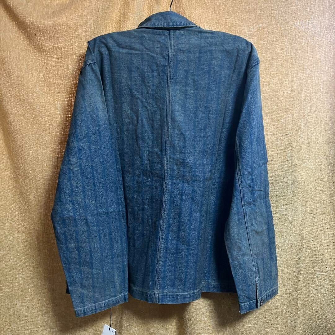RRL Ralph Lauren Indigo Twill RailRoad Jacket Size X Large RRL Ralph Lauren Indigo Twill RailRoad Jacket Size X Large