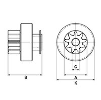 Freilaufgetriebe, Starter Hc-Cargo F 032 139 901