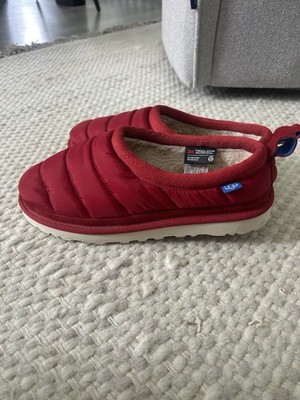 8 UGG Tasman Puff Lined 3M Thinsulate Red Beige Men s Size 8 