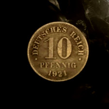 10 Pfennig 1921 Deutsches Reich german empire DR sehr sch&ouml;n erhalten WW1