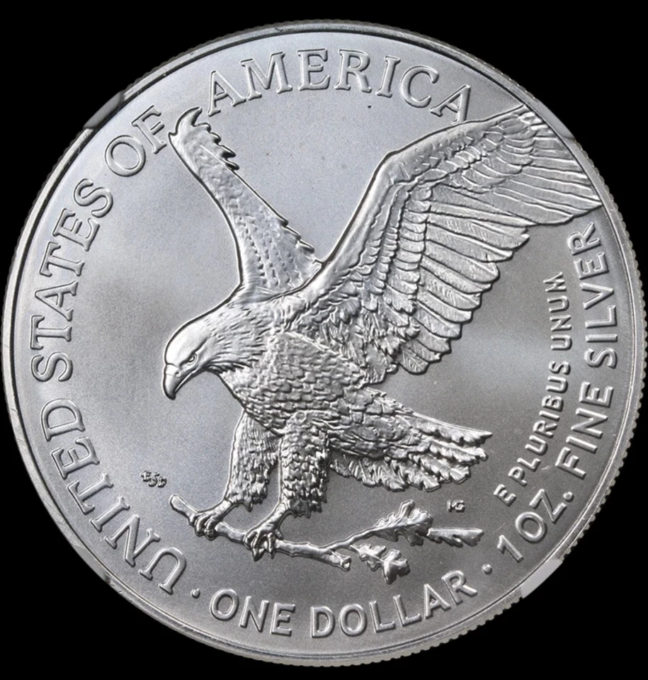 2025 (P) $1 American Silver Eagle First Eagle Privy - (BU) Mint Tube Of 20 - Image 3 of 4