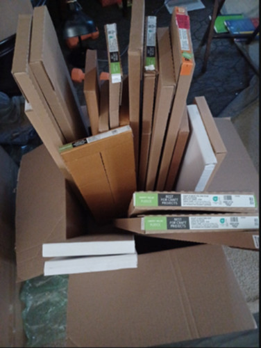 Cardboard Cores Bolts Fabric Storage Organization Crafting Sewing