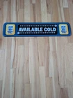 Vintage Miller Lite Beer Miller Time Cold beer Metal Tin Sign 39x9
