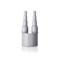 Airfit Doppel-Schlauchnippel Rohranschluss Dn 50 Schlauchdurchmesser 8 - 19 Mm