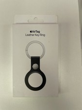 APPLE AIRTAG LEATHER KEY RING - MIDNIGHT