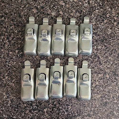 Steel Shelf Clips Industrial Metal Shelving Small Hooks Lot of 10