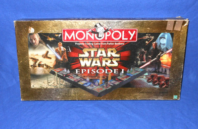 VINTAGE 1999 Monopoly Star Wars Episode I Collector's Edition COMPLETE 3D Board
