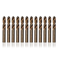 1/4" Cobalt Heavy Duty Split Point Stub Drill Bit, D/ASTCO Series - Pack of 12