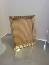 Vintage Metal Ornate 8"x10" Picture Frame Scroll Hollywood Regency