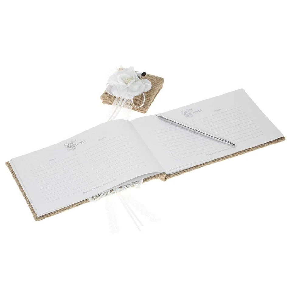 Fbest 4шт/комплект винтажный деревенский мешковина свадебные принадлежности цветок девочка корзина + Ri... - Изображение 2 из 4