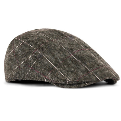Schiebermütze Barret Flat Cap Schirmmütze, Einstellbar Barett Cap Herren, Gatsby